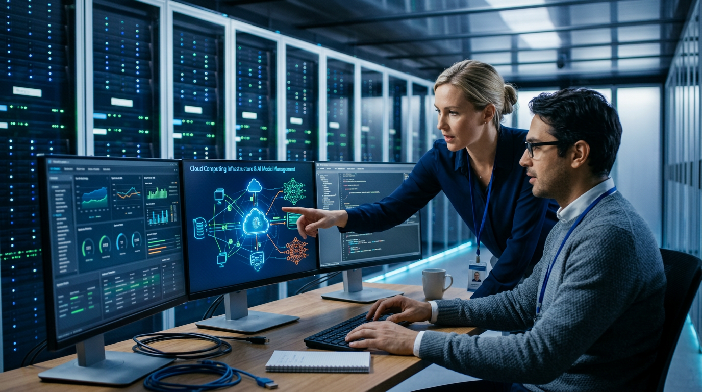 Cloud-Infrastruktur und KI-Visualisierung